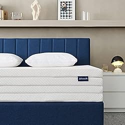 Alloech 10 Inch Queen Size Cooling Gel Memory Foam