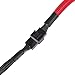 JBtek All Red Sleeved PWM Fan Splitter Cable 1 to 2 Converter, 2 Pack