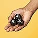 Speks Super Gunmetal Set of 3 (33mm) Magnetic Balls - Sculptural Fun Stress Relief Desk Toy and Base for Adults