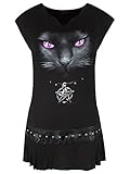 Spiral - Womens - BLACK CAT - Stud Waist Mini Dress Black