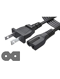 [UL Listed] PWR + 3 ft polarized-power-cord de 2 Clavijas para vizio-led-tv smart-hdtv e-m-series y otros adapter-ac-wall-cable