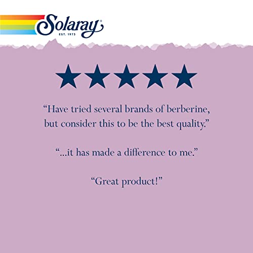 Solaray Berberine Extract with Oregon Grape, Healthy Blood Glucose