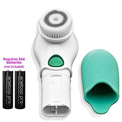 LAVO Facial Cleansing Brush - Electric Spin Scrubber and Exfoliator for Face - Scrub Skin - Exfoliating Cleanser