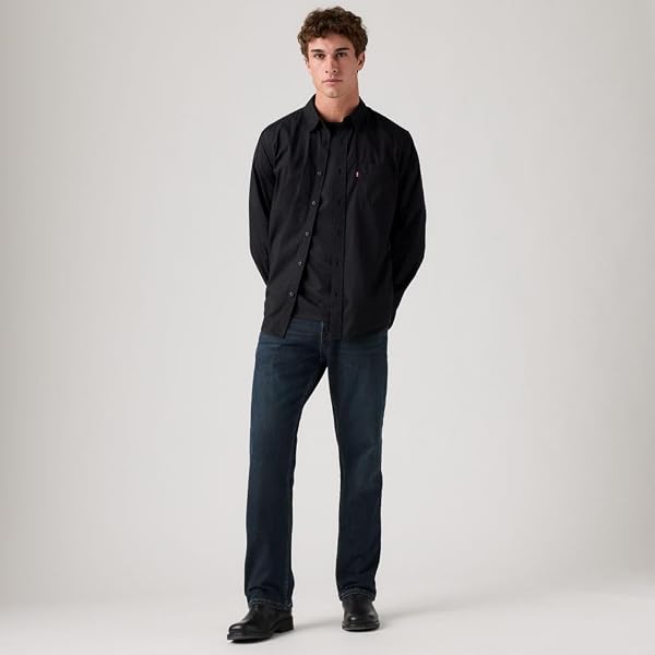 LEVI’S MEN’S 559 RELAXED STRAIGHT FIT JEAN – 31W X 32L – NAVARRO – STRETCH