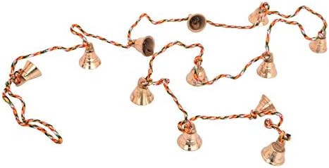 diollo Amazing Chime with Twelve Brass Finish Brass Bells on 37" Long String