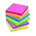 Eastern Wolf Sticky Notes 3x3 Self-Stick Notes 6 Bright Multi Colors Purple Sticky Notes 6 Pads 100 Sheet/Pad (6)