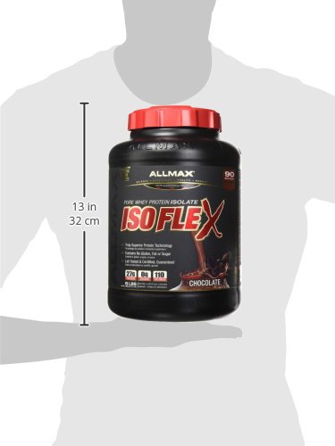 ALLMAX ISOFLEX Whey Protein Isolate, 90% Pure Protein, Amazing Taste, Chocolate, 5 Pound