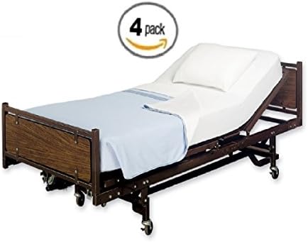 ProCare Premium Soft Fitted Hospital Bed Sheet, Jersey Knit Stretch Sheet, 4pk
