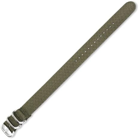 Military MoD G10 Ballistic Nylon Watch Strap - Olive 24mm Watch Band - by deBeer