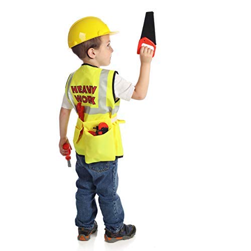 Dress 2 Play Builder Pretend Costume, 9 Piece Dress up Set with Accessories - Thumbnail 4