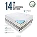 LUCID 14 Inch Memory Foam Bed Mattress Conventional, King, Medium