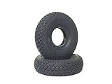 MowerPartsGroup (2) 4.10/3.50-4 410/350-4 Turf 4 Ply Tires 410x350-4 410x350x4