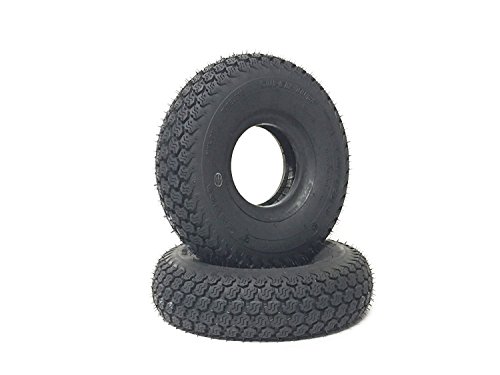 MowerPartsGroup (2) 4.10/3.50-4 410/350-4 Turf 4 Ply Tires 410x350-4 410x350x4