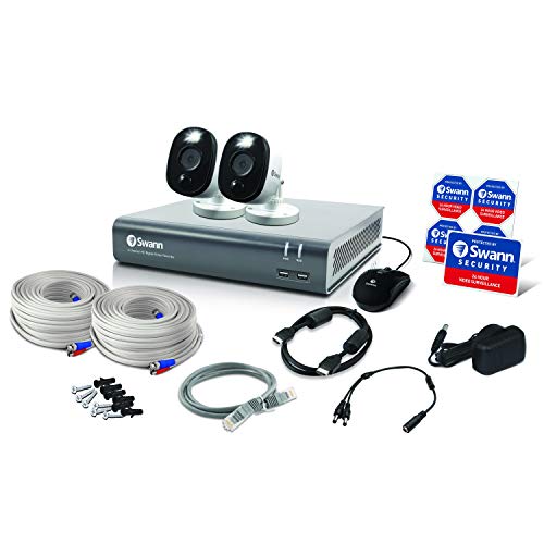 Swann Home DVR Security Camera System with 1TB HDD, 4 Channel 2 Camera