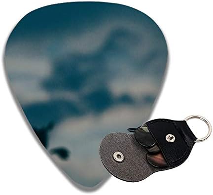 Celluloid Guitar Picks For Bass Guitar,Print Lonely Bird-6pcs