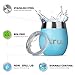 Outdoor Vacuum Insulated Wine Tumblers with Lids (Set of 2), Stainless Steel Glasses 8oz - Double Wall Stemless Metal Cup - Travel, Camping, Lightweight, Unbreakable, Portable, BPA Free