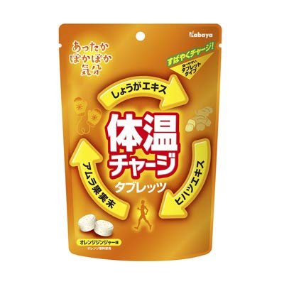 カバヤ 体温チャージタブレッツ 60g 48コ入り