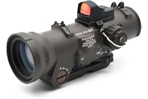 AIMSNIPER 1.5-6X Fixed Dual Purpose Scope with RMR/Doctor Miniature Red Dot Sight Combo，1.5 MOA/6 MOA Illuminated Red Dot，Two Optical Reticle Modes，Multiple Brightness Settings