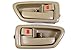 PT Auto Warehouse TO-2562E-DS - Interior Inside Door Handle/Trim, Beige/Tan - Left/Right Pair, Replaces 6920630120A0, 6920530120A0, 6927733030A0, 6927833030A0