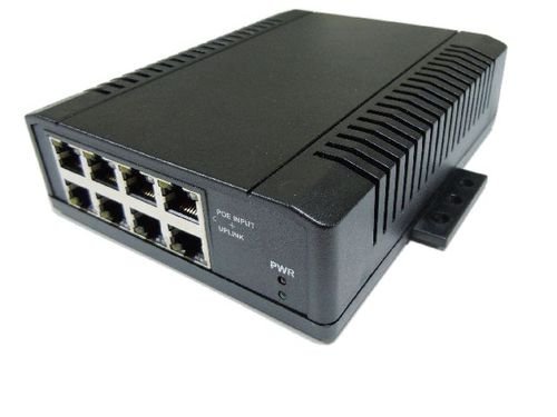 Tycon Systems TP-SW8-NC 8 Port High Power POE Switch - 12-56V