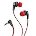 JLab Audio JBuds2 Premium in-Ear Earbuds with Guaranteed Fit | Wired Earbuds | Titanium 10mm Drivers Noise Reducing | Nickle-Plated 3.5mm Audio Jack | Red