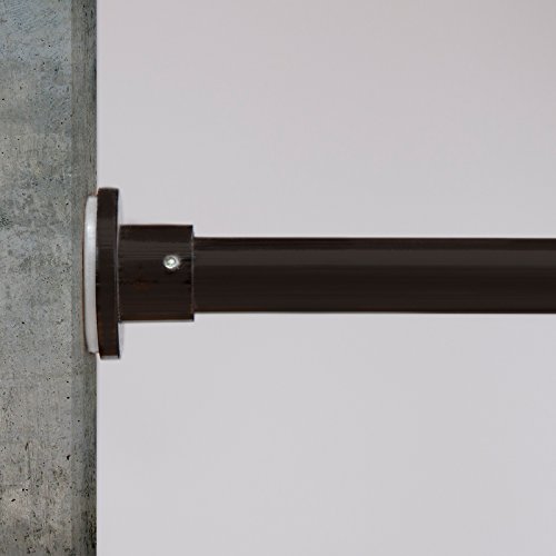 RoomDividersNow Muslin Tension Rod Room Divider Kit - XX-Large A, 8ft Tall x 10ft - 12ft 6in Wide (Khaki)