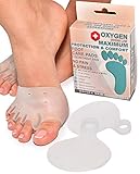 Premium Metatarsal Pads for Men & Women by Oxygen Swiss Lab | Soft Silicone Gel Ball of Foot Pads for Athletes, Morton’s Neuroma, High Heels, Bunions, Running & More | Soothe Feet Pain Instantly