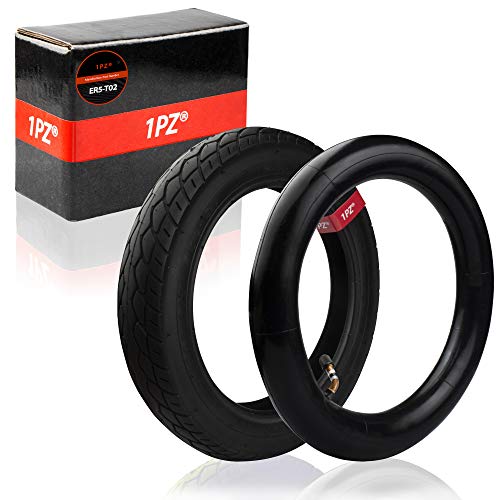 1PZ ER5-T02 Heavy Duty 12.5x2.25 (12-1/2 x2-1/4) Tire & Inner Tube Set with Angled Valve Stem for Electric Scooters Razor Pocket Mod Currie Schwinn GT IZIP eZip
