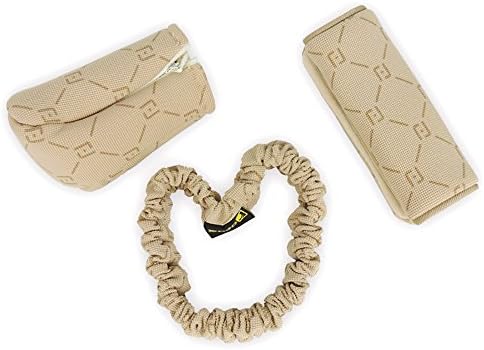 ocuS Manual Automatic Gear Shift Knob Cover Hand Brake Cover &amp; Rearview Mirror Cover Set 3 in 1 Car Ornaments
