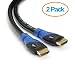Aurum Ultra Series - High Speed HDMI Cable with Ethernet 2 Pack (40 Ft) - Supports 3D & Audio Return Channel [Latest Version] - 40 Feet - 2 Pack