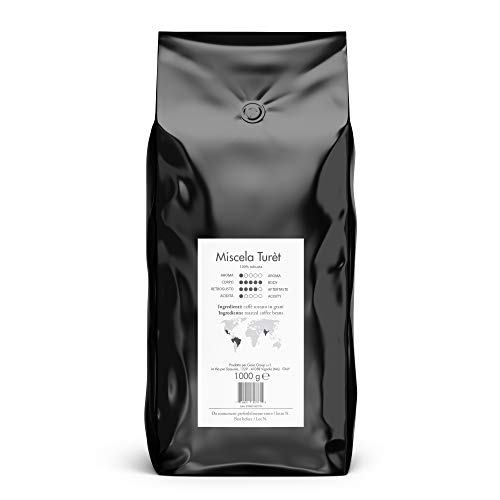 Gonetti Kaffeebohnen 1 kg - Turet Mischung - Italienischer Kaffee - Vollmundig und cremig mit 100% Robusta - Ideal für… – Bild 3