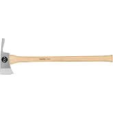 Truper 3.5 lb Pulaski Axe, 34-Inch American Hickory Handle, Forged Steel Dual-Purpose Head for Firefighting, Forestry, and Landscaping (Model HP-3 1/2H / 30529)