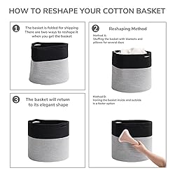 Goodpick Cotton Rope Basket Baby Nursery Laundry