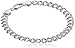 Amazon Essentials Sterling Silver Double-Link Chain Bracelet, 7