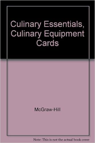 Culinary Essentials Culinary Equipment Cards Mcgraw Hill 9780078263484 Amazon Com Books