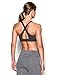 Under Armour Women's Armour Eclipse High Impact Zip Sports Bra, Charcoal/Charcoal, 34D