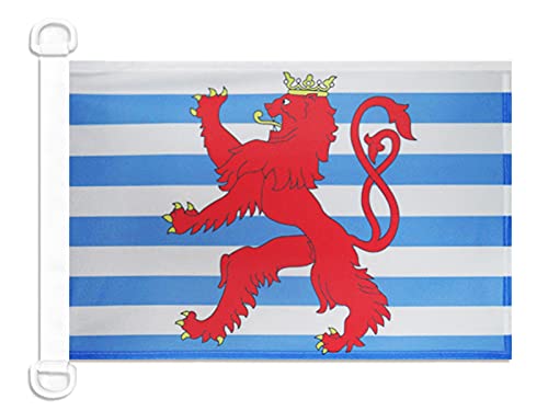 AZ FLAG - Luxembourg Civil Ensign Nautical Flag - 18'' x 12'' - For Outdoor and Boat - Luxembourger merchant Banner Knitted Polyester with Two Plastic Rings - Vivid Colors - 12x18 in - 45x30 Cm — image 1