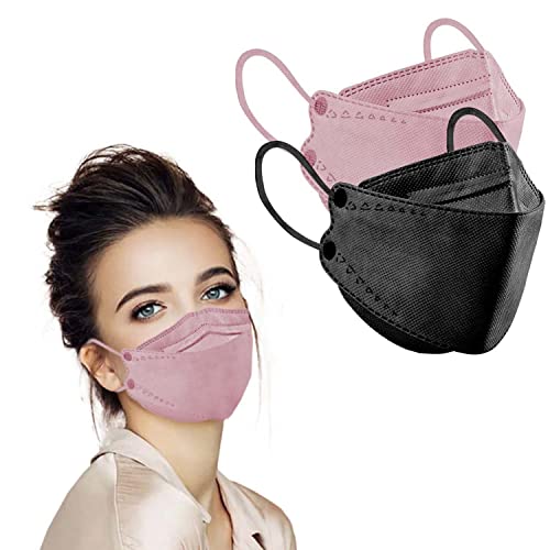 60PCS KF94 Mask, 3D Fish Type Masks for Adult, Protective Face Shield