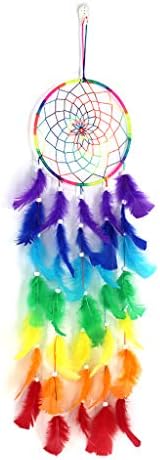 UUMO Dream Catcher Colorful Hanging Home Wall Decoration Dreamcatchers Feather Kid Bedroom Ornament Craft