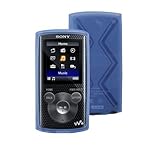 iShoppingdeals TPU Gel Protective Case Skin Cover for Sony Walkman NWZ-E383 NWZ-E384 NWZ-E385 MP3 Player , Blue