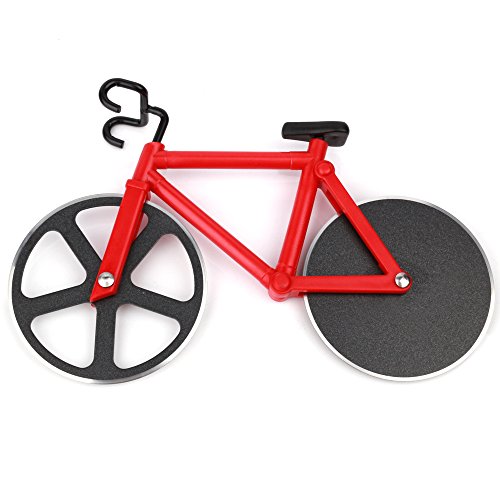 Z-COLOR 1pcs Pizza Cutter Red Bicycle Bike Pizza Cutter Wheel Kitchen utensils pizza baking bar Tools