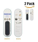 [2 Packs] iHeartech 3-in-1 Phone Grip Stand Mount - MultiBand for Family Facetime, Catching Pokemon in iPhone 7, 6, 6 Plus - Car Vent Holder Safe Driving When Using GPS (Dark Black)