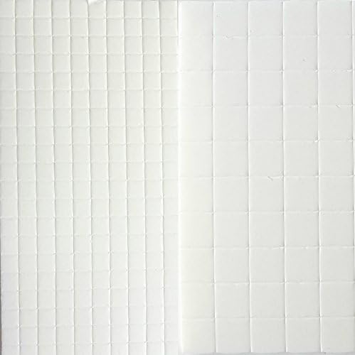 3D Double Sided Adhesive Foam Squares, 5x5mm + 10x10mm (1500 Squares)