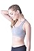 QUEENIEKE Women's Medium Support Hand-Knited Nest Back Sport Fast Lane Bra Size XL Color Grey Melange-
