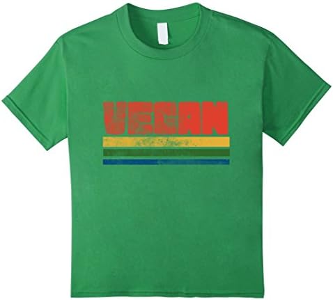 Kids Vegan t-shrit vintage style vegans tee shirts retro 70s 4 Grass