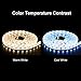 BTF-LIGHTING 5050 RGBW RGB+Cool White(6000K-7000K) 4 Colors in 1 LED Tape Light DC12V 5m 16.4ft 60LED/m Multi-Colored IP65 White 12mm PCB for Bedroom Kitchen Home Decoration(No Adapter or Controller)