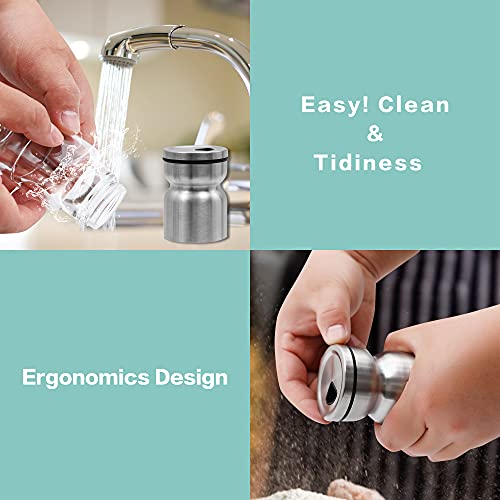 Salt and Pepper Shakers Set by AelgaPremium Salt Shaker with