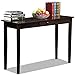 Yaheetech Wood Console Table for Entryway/Hallway, Sofa Table with Drawer and Storage Shelf, Black