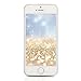 iPhone SE Case, iPhone 5 Case, iPhone 5s Case - Mavis's Diary 3D Bling Flowing Liquid Design Flowers Girl Pattern Clear Case Hard PC Cover - Rose Girl with Silver Liquid and Silver Stars