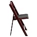 Flash Furniture Hercules Series Folding Chairs for Weddings and Formal Events, Stackable Commercial Event Seats with 1,000-lb. Static Weight Capacity, Set of 4, Red Mahogany